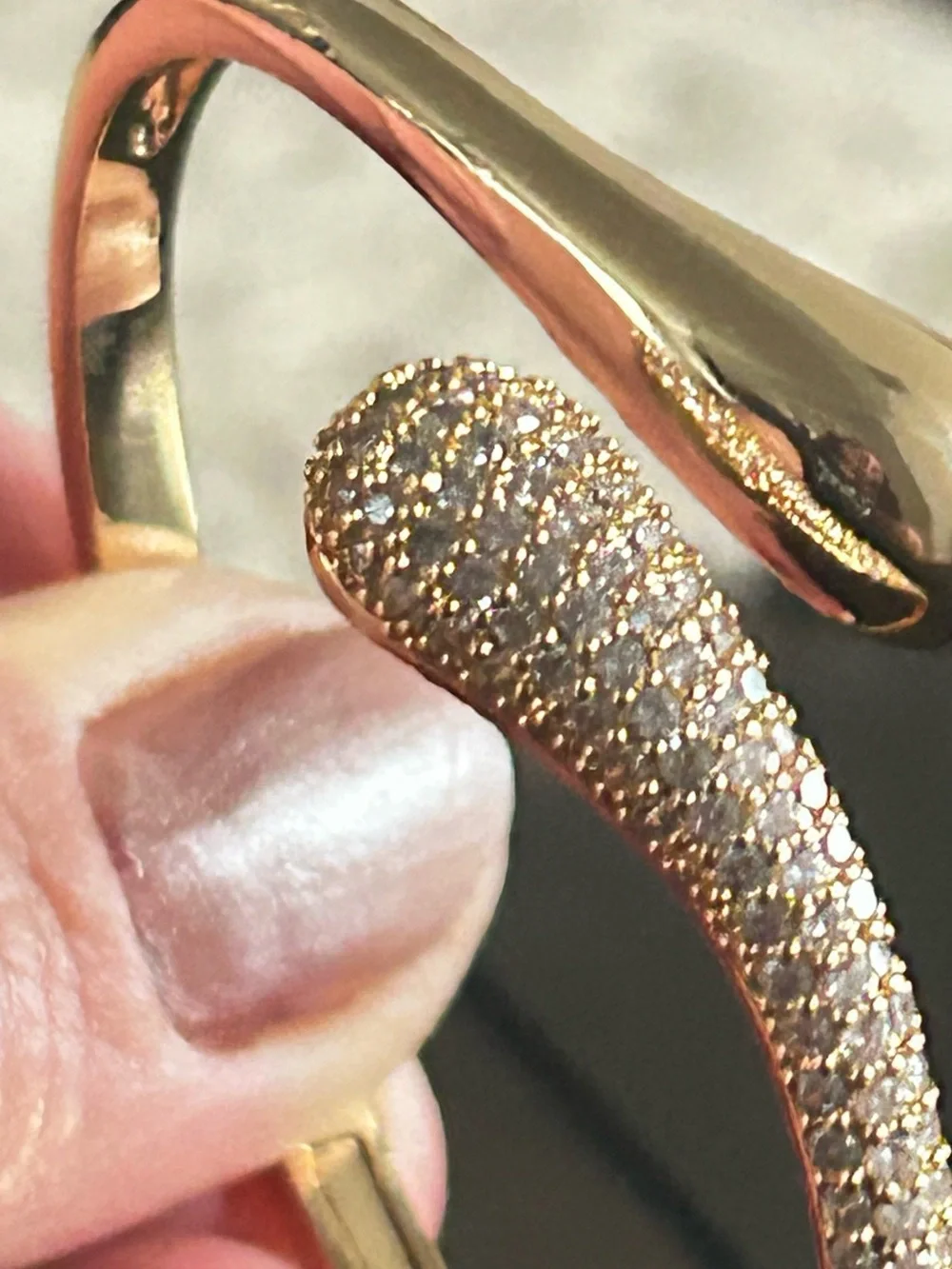 Copper Material Cubic Zirconia  Bracelet